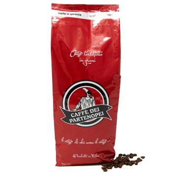 Cafe En Grain Caffè dei Partenopei Melange Rouge 1 Kg - Grains Pochette 1 kg