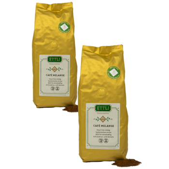 Gemahlener Kaffee - Café Melange - 500g - Pack 2 × Mahlgrad Filter Beutel 500 g