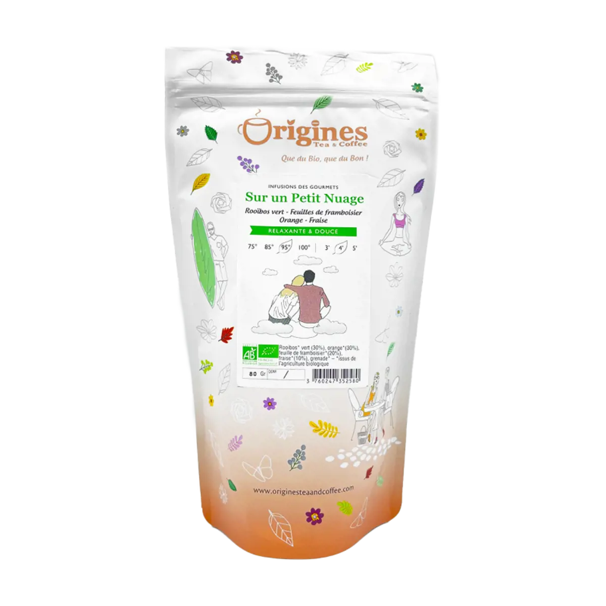 Origines Tea&Coffee Infusion Bio Sur Un Petit Nuage En Vrac 800G Fleur De The 800 G by Origines Tea&Coffee