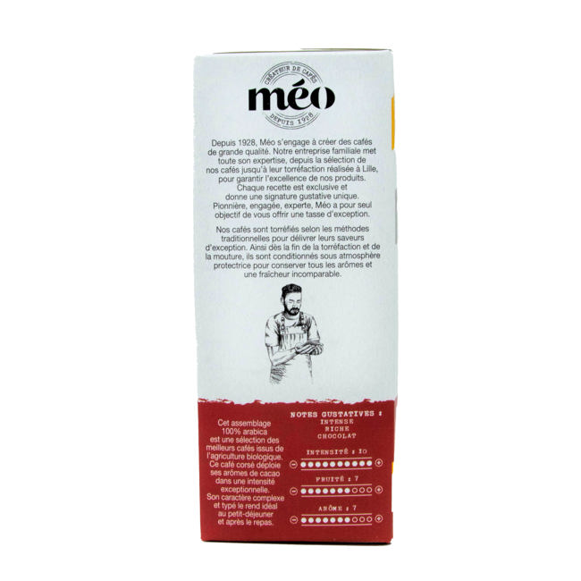 Troisième image du produit Café Méo Capsules Compostables Bio Puissance X20 20 Boites En Carton Compatible Nespresso by Café Méo