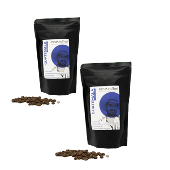 Guatemala Länderkaffee - Pack 2 × Bohnen Beutel 250 g