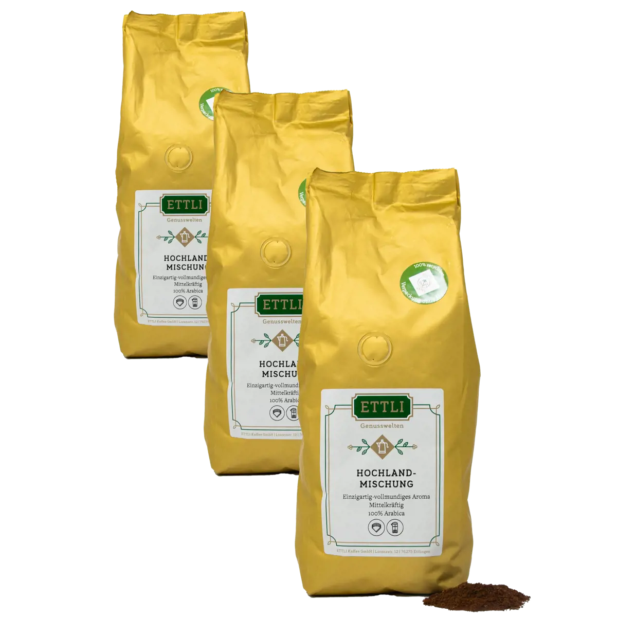 Ettli Kaffee Melange Des Hauts Plateaux Moulu Moka - 500 G by ETTLI Kaffee