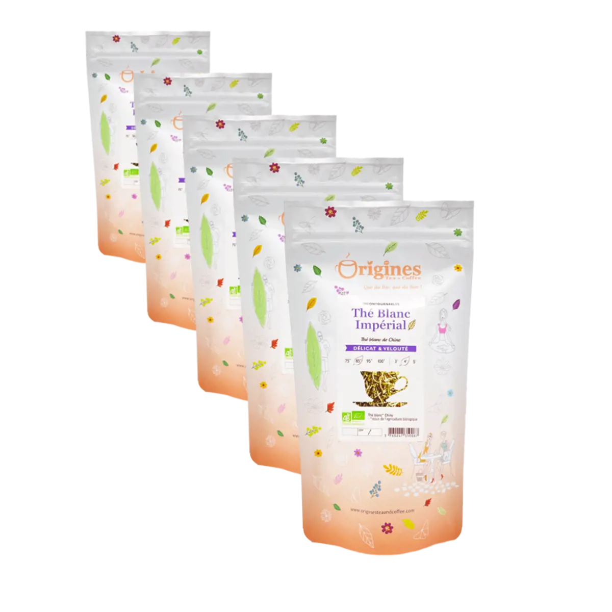 Té Bianco Bio in busta - Imperial Chine - 50g by Origines Tea&Coffee