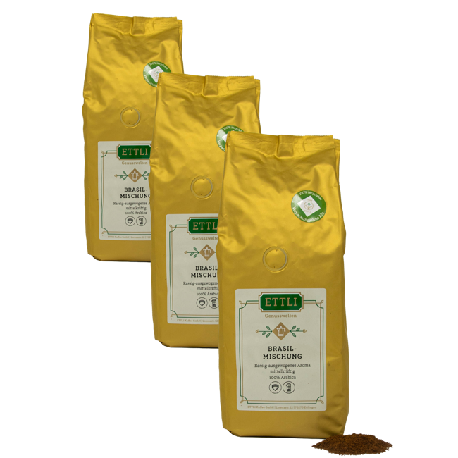 Gemahlener Kaffee - Brasil-Mischung - 250g by ETTLI Kaffee