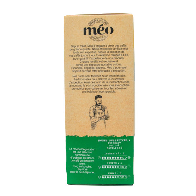 Troisième image du produit Café Méo Capsules Compostables Degustation X20 20 Boites En Carton Compatible Nespresso by Café Méo