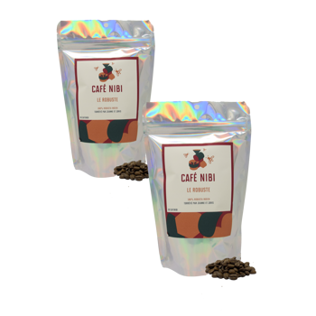 Caffè in grani - Le Robuste - 500 g - Pack 2 × Chicchi Bustina 500 g