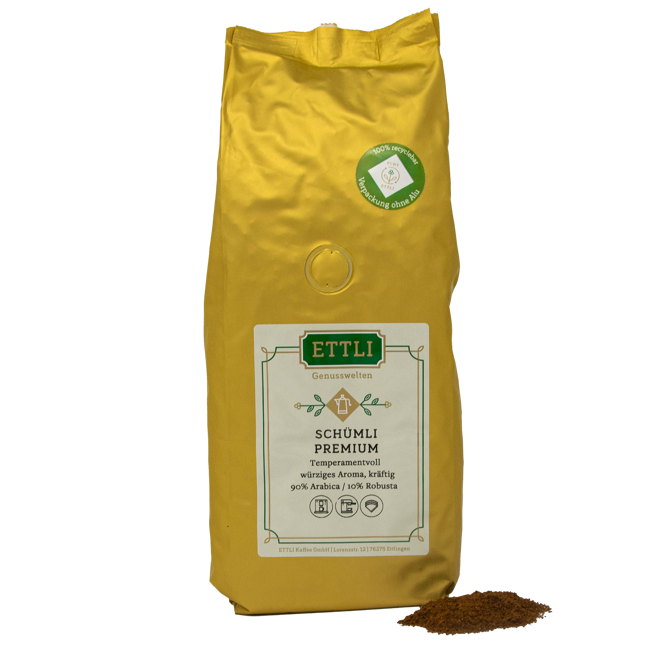 Gemahlener Kaffee - Schümli Premium - 1kg by ETTLI Kaffee