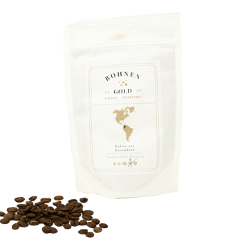 Entkoffeiniert (Decaf) Kaffee aus Kolumbien/Crema Amerika - Bohnen Beutel 250 g