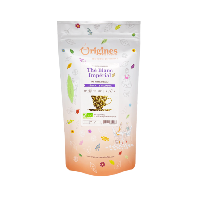 Origines Tea&Coffee The Blanc Bio En Sachet Imperial Chine 500G - 500 G by Origines Tea&Coffee