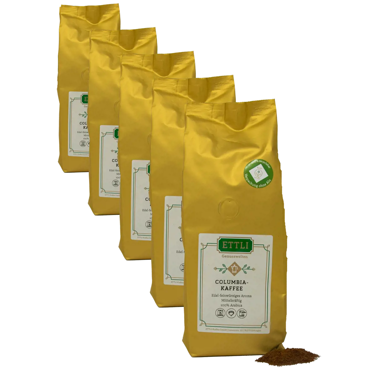 Ettli Kaffee Cafe Colombia Moulu French Press - 250 G by ETTLI Kaffee