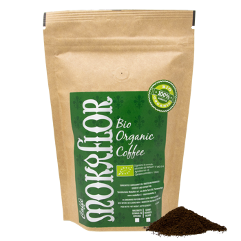 Miscela 100% Arabica Bio - Caffè macinato 1 kg - Macinatura Moka Bustina 1 kg