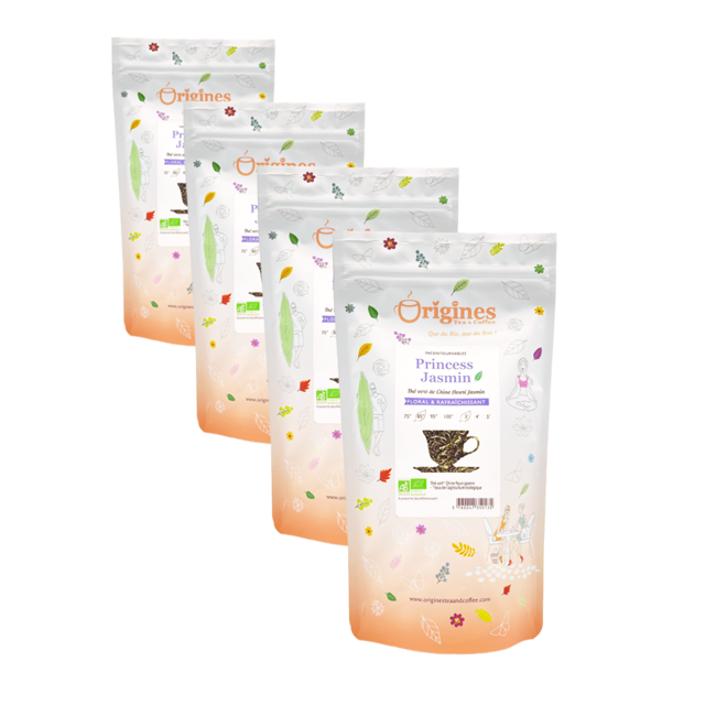 Origines Tea&Coffee The Vert Bio En Sachet Princess Jasmin Chine 100G - 100 G by Origines Tea&Coffee