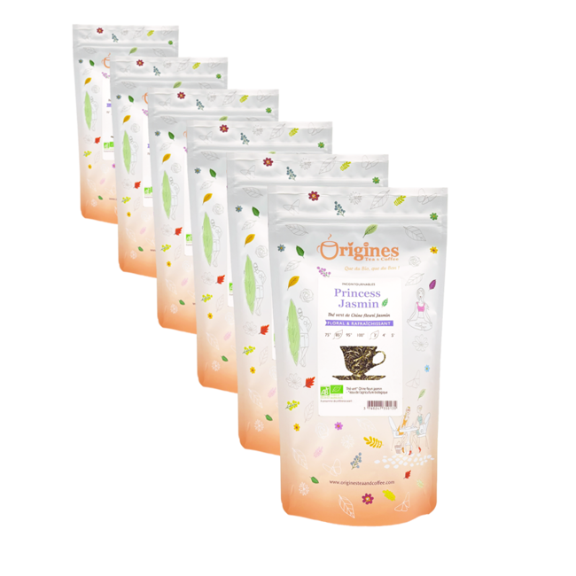 Grüner Tee Bio im Beutel - Princess Jasmin Chine  - 100g by Origines Tea&Coffee