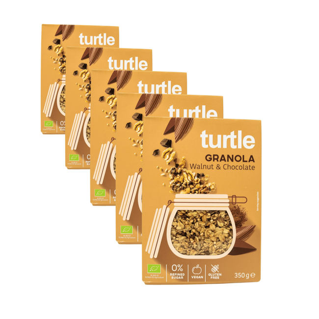Turtle Granola Bio Noix Chocolat Boite En Carton 350 G by Turtle