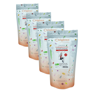 Origines Tea&Coffee The Vert Bio En Sachet Lendemain De Fete Chine 100G - 100 G - Pack 4 × Pochette 100 g