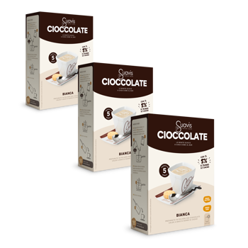 Cioccolata Calda - Bianca - Pack 3 × Scatola di cartone 125 g