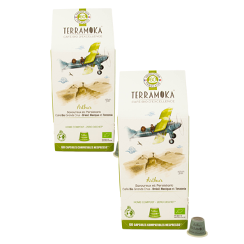 Terramoka Le Jeune Arthur Capsules 60 Capsules - Pack 2 × 60 Capsules compatible Nespresso®