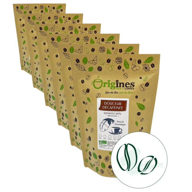 Caffè in grani - Douceur Décaféiné - 250g by Origines Tea&Coffee