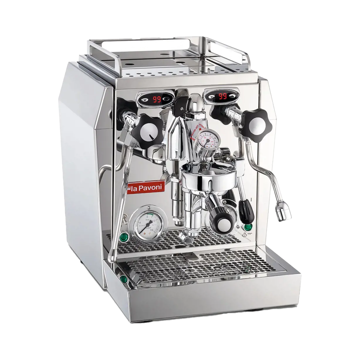 Troisième image du produit La Pavoni Machine Semi Professionnelle Giotto Guru En Acier Inox by La Pavoni