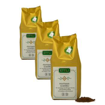 Caffè macinato - Festive Schümli - 500g - Pack 3 × Macinatura Espresso Bustina 500 g