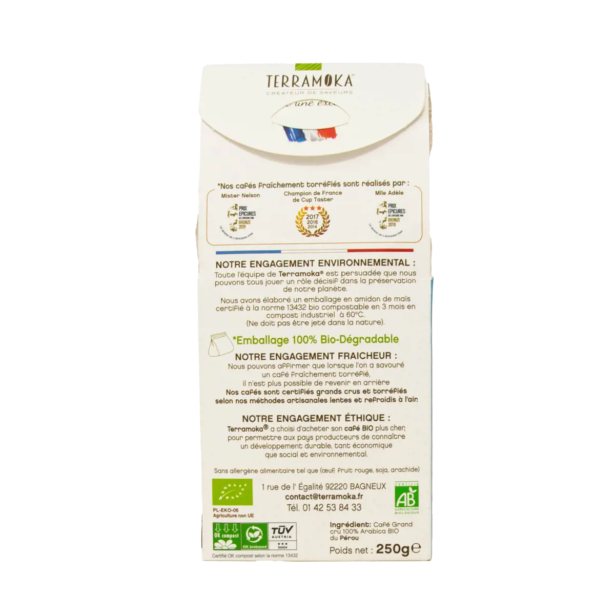 Zweiter Produktbild Gemahlener Kaffee - Mister Nelson - 250g by Terramoka