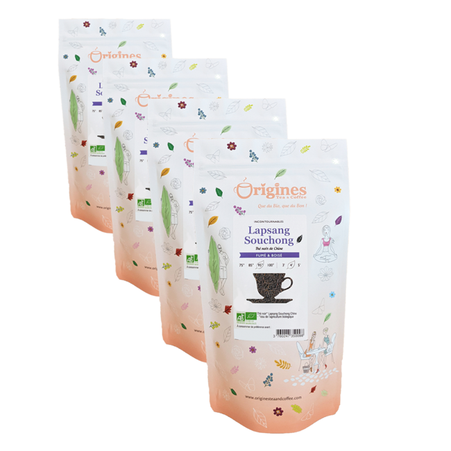 Origines Tea&Coffee The Noir Bio En Sachet Lapsang Souchong Chine 100G Sachets De The 100 G by Origines Tea&Coffee