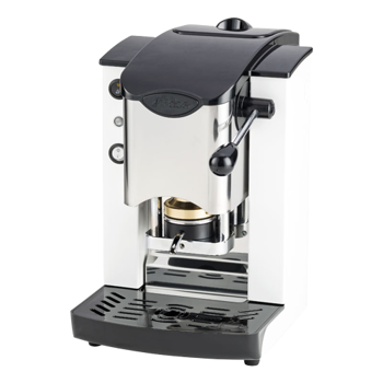 FABER Kaffeepadmaschine - Slot Inox Schwarz White 1,3 l - ESE (44mm) kompatibel