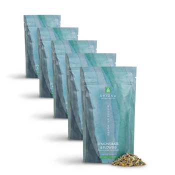 Dhyana Lemongrass Flowers 50 G - 50 G - Pack 5 × Pochette 50 g