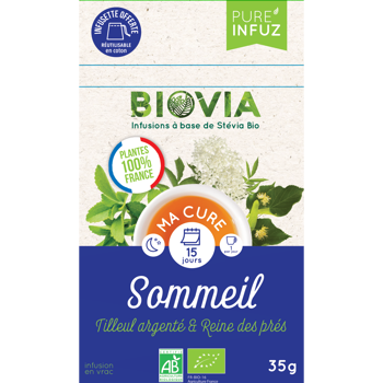 BIOVIA Kräutertee "Sommeil" aus Frankreich - 35g - Pack 3 × Beutel 35 g