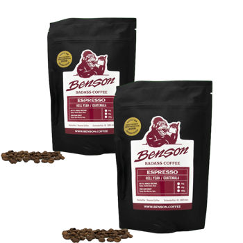 Caffè in grani - Hell Yeah, Espresso - 500g - Pack 2 × Chicchi Bustina 500 g