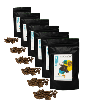 Cafe En Grain Roestkaffee El Secreto Espresso Blend 250 G - Pack 6 × Grains Pochette 250 g