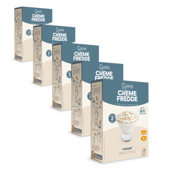 Suavis Cremes Froides Yaourt Boites 160 G - Pack 5 × Boîte en carton 160 g