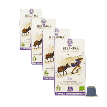 Terramoka Ines Capsules 15 Capsules - Pack 4 × 15 Capsules compatible Nespresso®