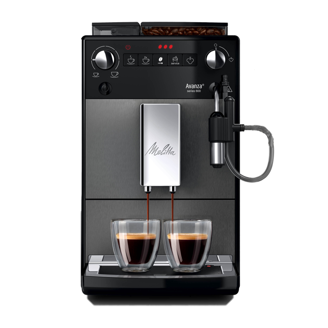 Melitta Solo Argent, Machine à Café à Grains avec Broyeur et Système  d'Extraction des Arômes, Affichage LED, Mode 1 à 2 Tasses, Expresso,  Automatique