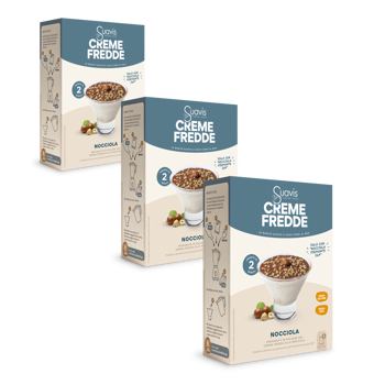 Crema Fredda - Nocciola - Pack 3 × Scatola di cartone 160 g