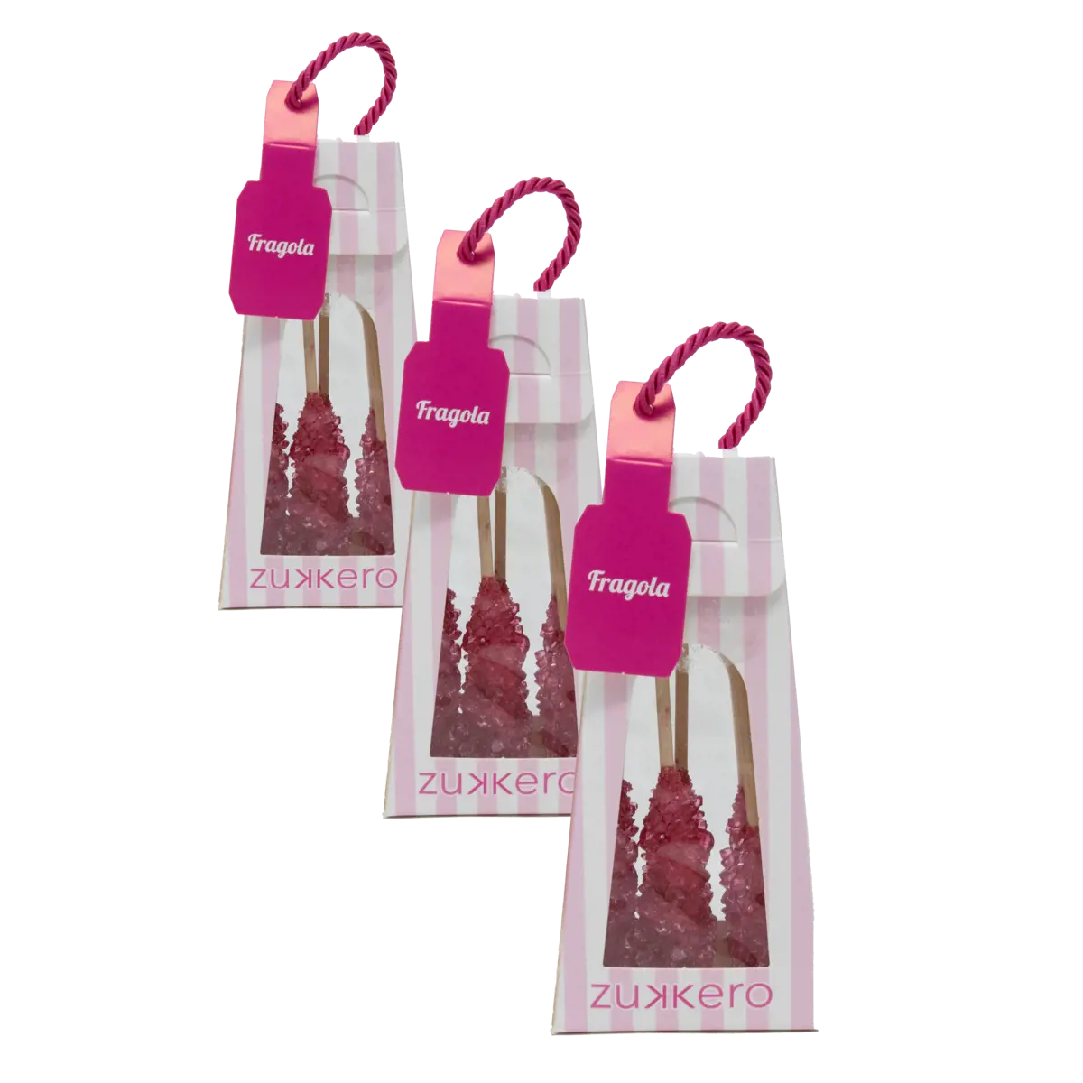 Bastoncini rosso fragola 60 gr by Zukkero