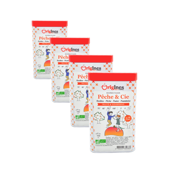 Pêche & Cie in scatola di metallo - 100g - Pack 4 × Scatola di metallo 100 g