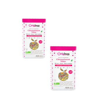 Origines Tea&Coffee The Vert Bio En - Citronnement Votre Chine 100G - 100 G - Pack 2 × Boîte métal 100 g