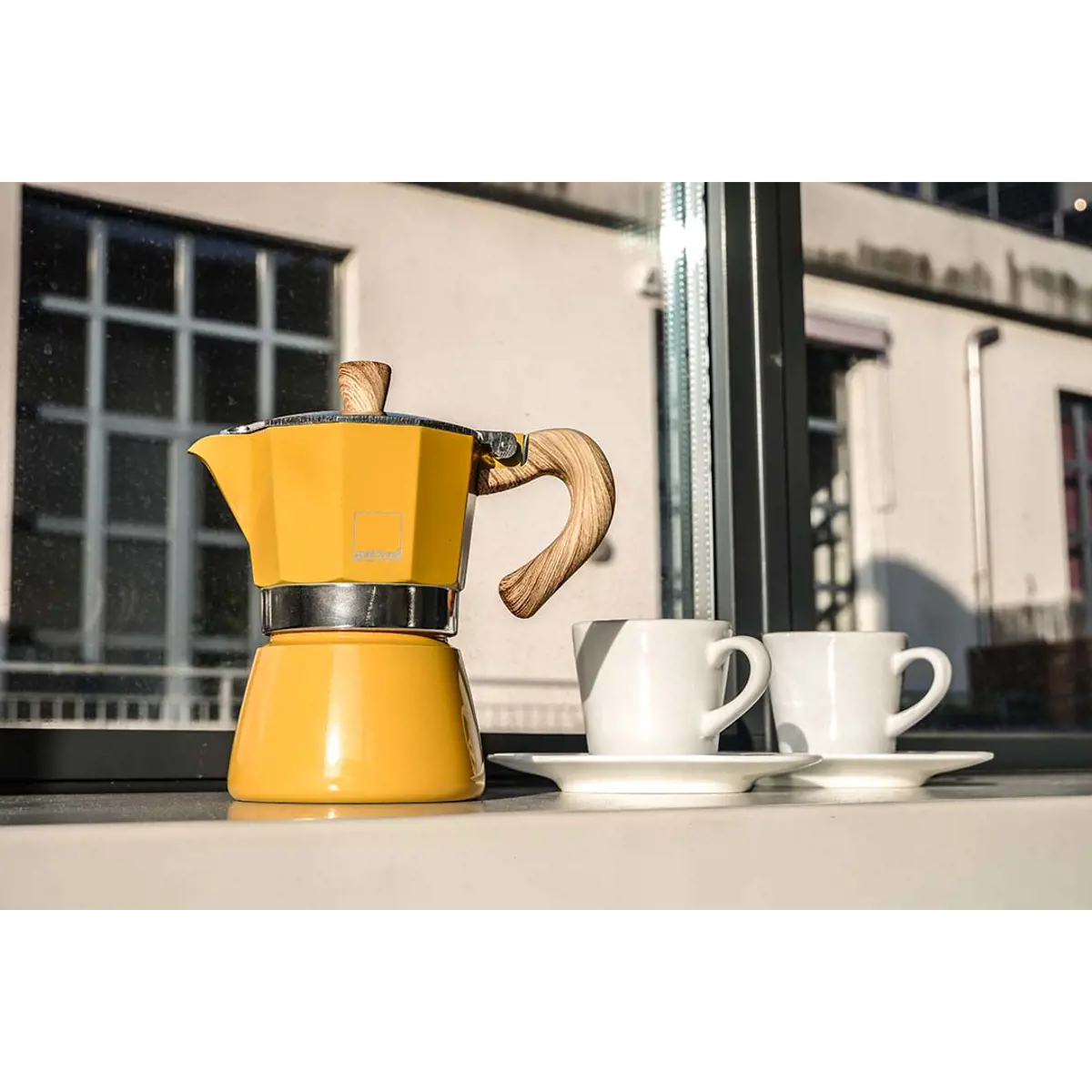 Terzo immagine del prodotto Venezia Caffettiera - 3 tazze Gialla by GNALI & ZANI