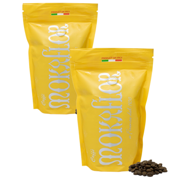 Miscela Oro 80/20 - Caffè in grani 250 g - Pack 2 × Chicchi Bustina 250 g