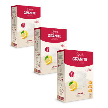 Granita - Limone - Pack 3 × Scatola di cartone 160 g