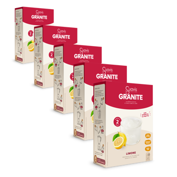 Suavis Granita Citron Vrac En Boite Carton 160 G - Pack 5 × Boîte en carton 160 g