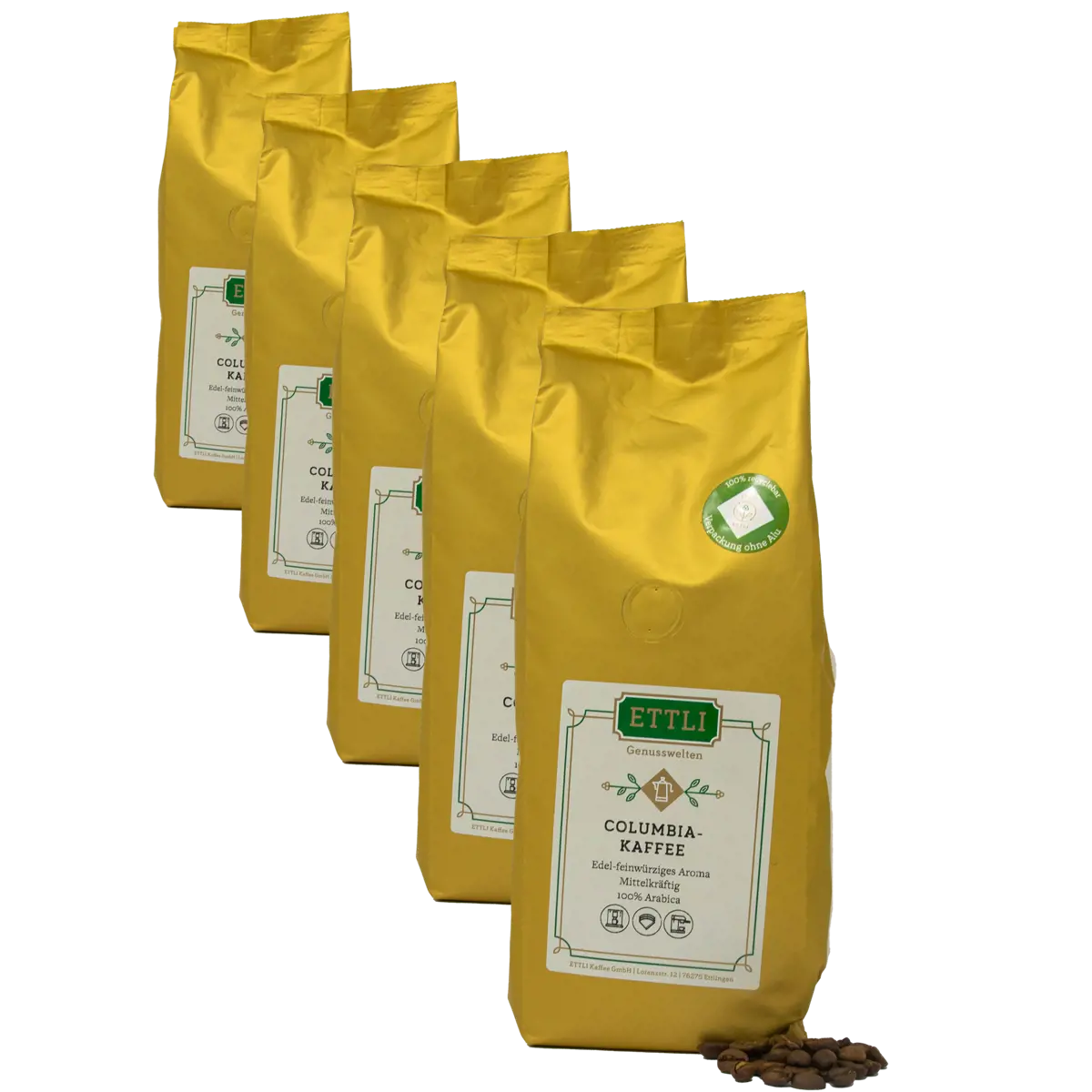 Caffè in grani - Caffè Colombia - 250g by ETTLI Kaffee