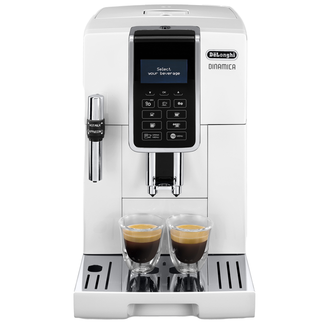 Machine Caf Grain Delonghi Dinamica Blanche Feb 3535.W