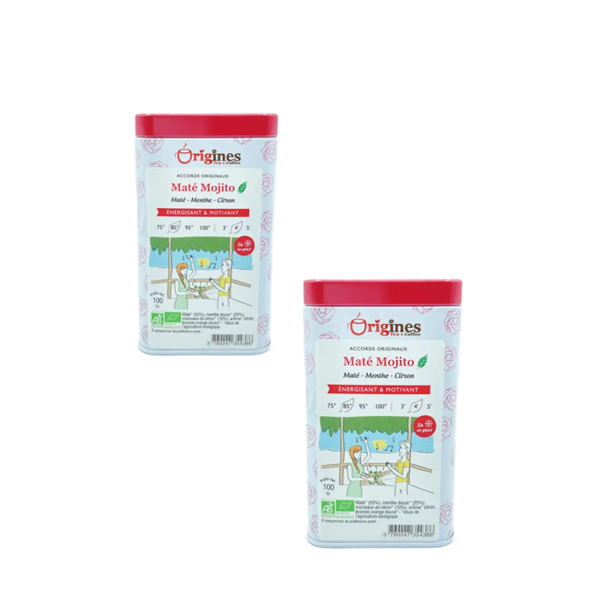 Origines Tea&Coffee Mate Bio En - Mate Mojito Bresil 100G - 100 G by Origines Tea&Coffee