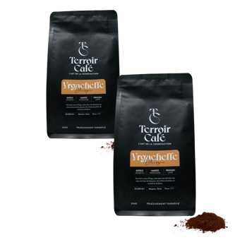 Caffè macinato - Etiopia, Yirgacheffe - 250g - Pack 2 × Macinatura Espresso Bustina 250 g