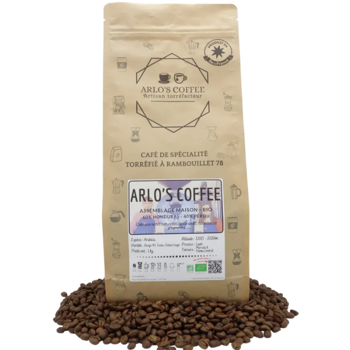 Arlo's Coffee - Blend Maison Moulu Piston French Press- 1 Kg - Pack 2 × Moulu French press Pochette 1 kg