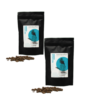 Cafe En Grain Roestkaffee Sierra Nevada Single Origin 1 Kg - Pack 2 × Grains Pochette 1 kg