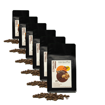 Conilon - Espresso Robusta - Pack 6 × Chicchi Bustina 250 g