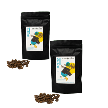 Cafe En Grain Roestkaffee El Secreto Espresso Blend 1 Kg - Pack 2 × Grains Pochette 1 kg